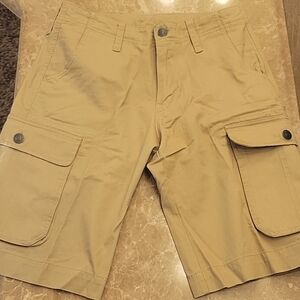 True Religion Honey-Beige Cargo Shorts, Sz 31